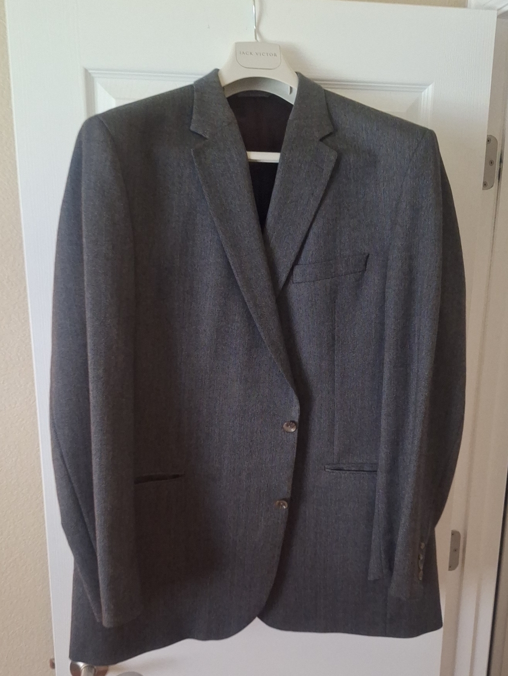 Men's Dark Gray Two-Button Sport Coat - Unbranded